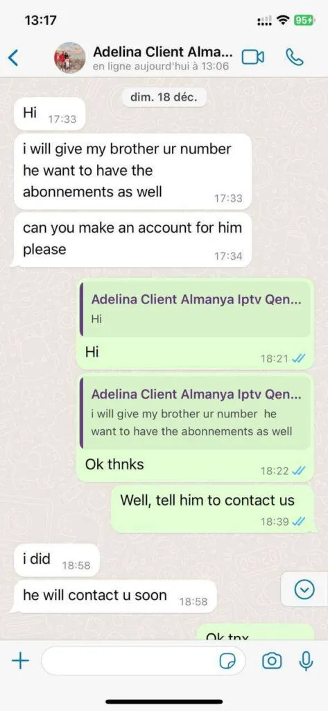 WhatsApp Customer Service Chat Screenshot 5